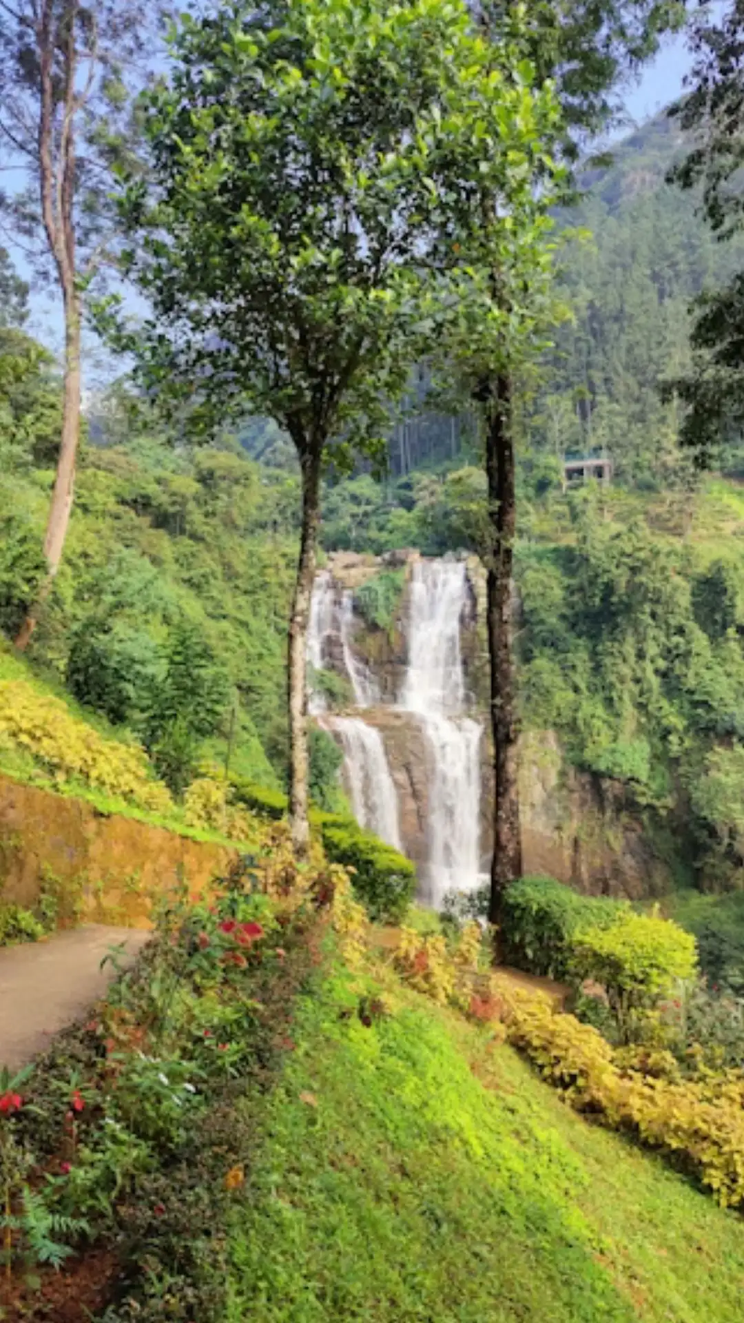 Ramboda Waterfall: A Magical Giant Water Slide in the Clouds!
