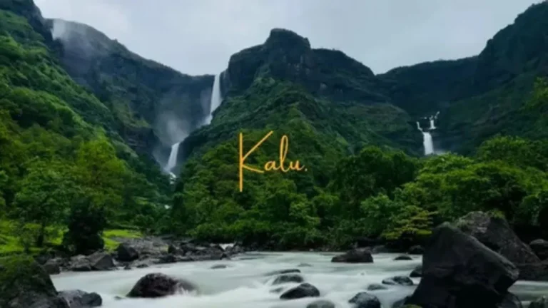 Kalu Waterfall Trek beautiful landscape view in Malshej Ghat.